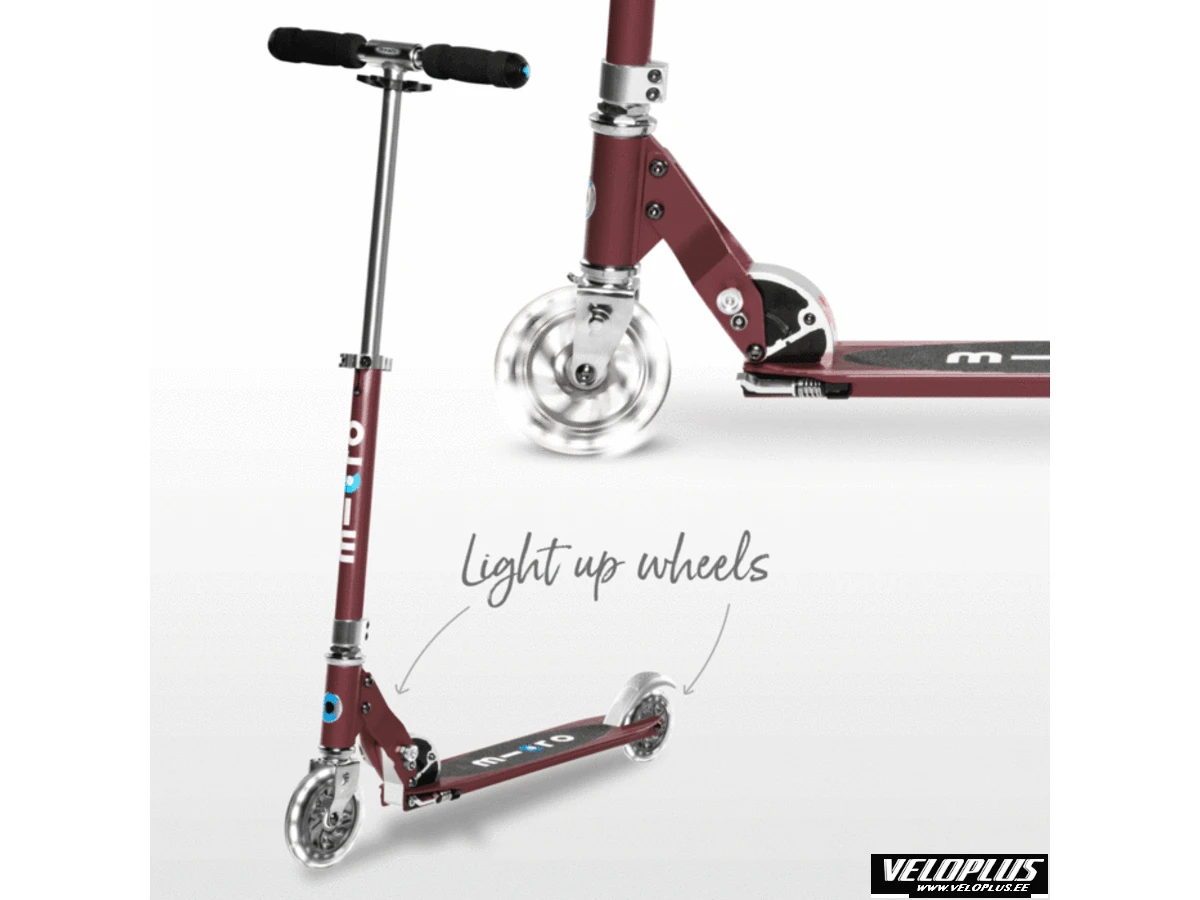 Scooter Micro Sprite LED Foldable autumn red