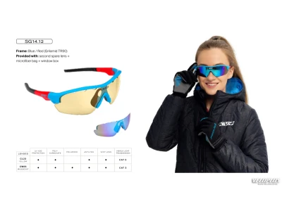 Spordiprillid KV+ TICINO polarized sinine/punane