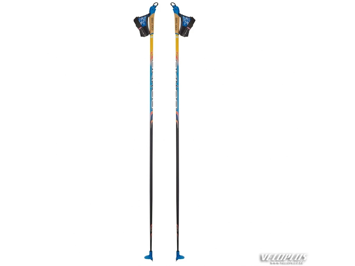 Ski poles SKIGO Elite 170cm 100% carbon orange