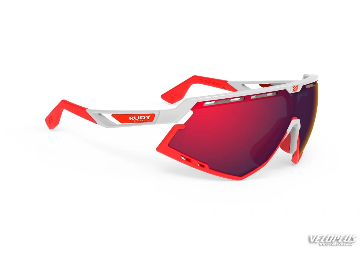 Glasses Rudy Project DEFENDER MULTILASER RED white gloss/ red fluo frame
