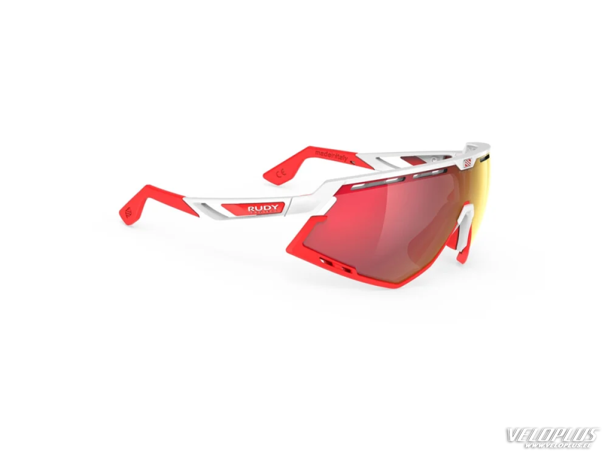 Glasses Rudy Project DEFENDER MULTILASER RED white gloss/ red fluo frame