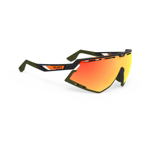 Glasses Rudy Project DEFENDER Stripes Black Matte/Black - Multilaser Orange