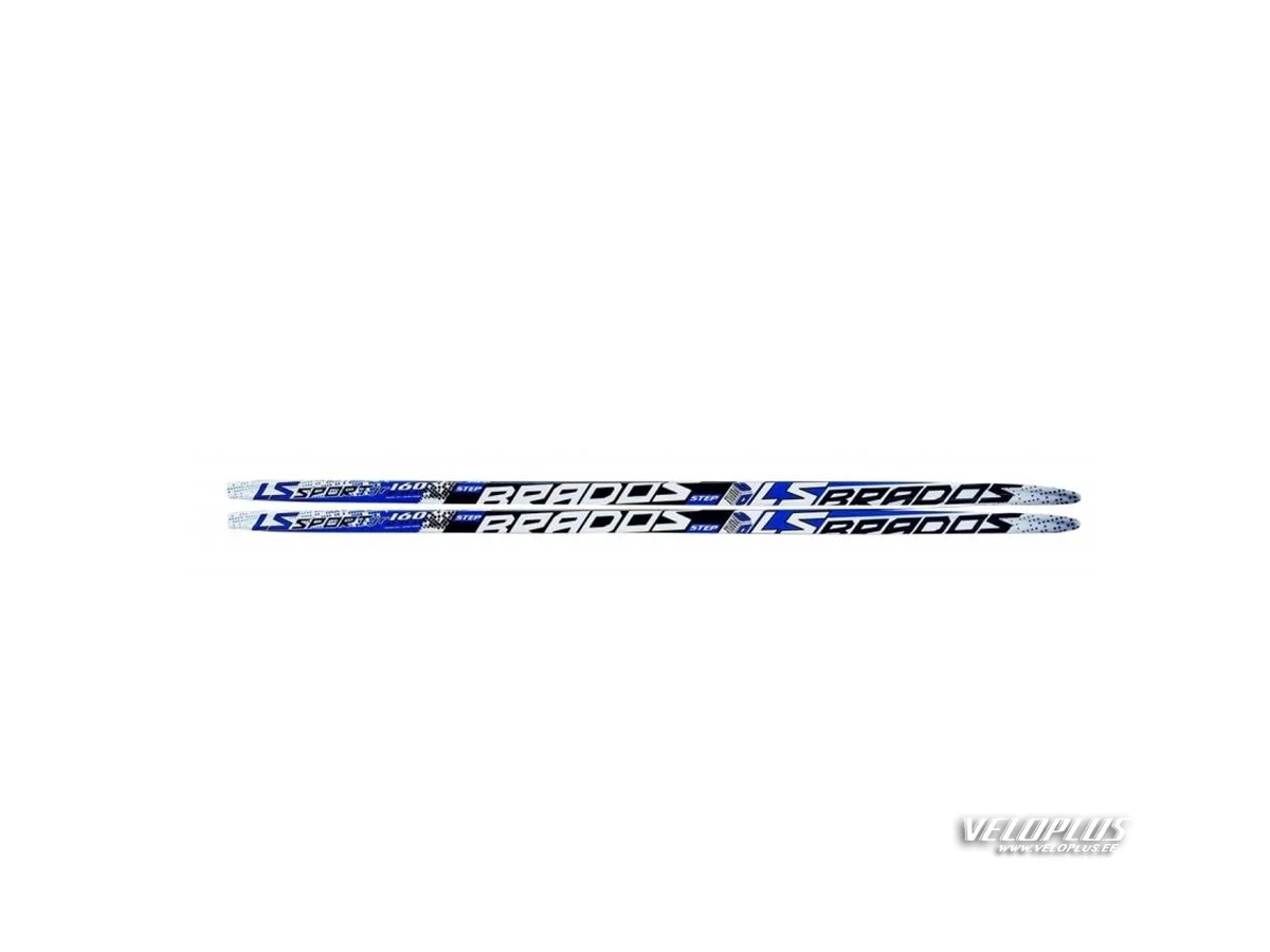 Suusad BRADOS LS SPORT STEP 140CM kalasabaga sinine valge