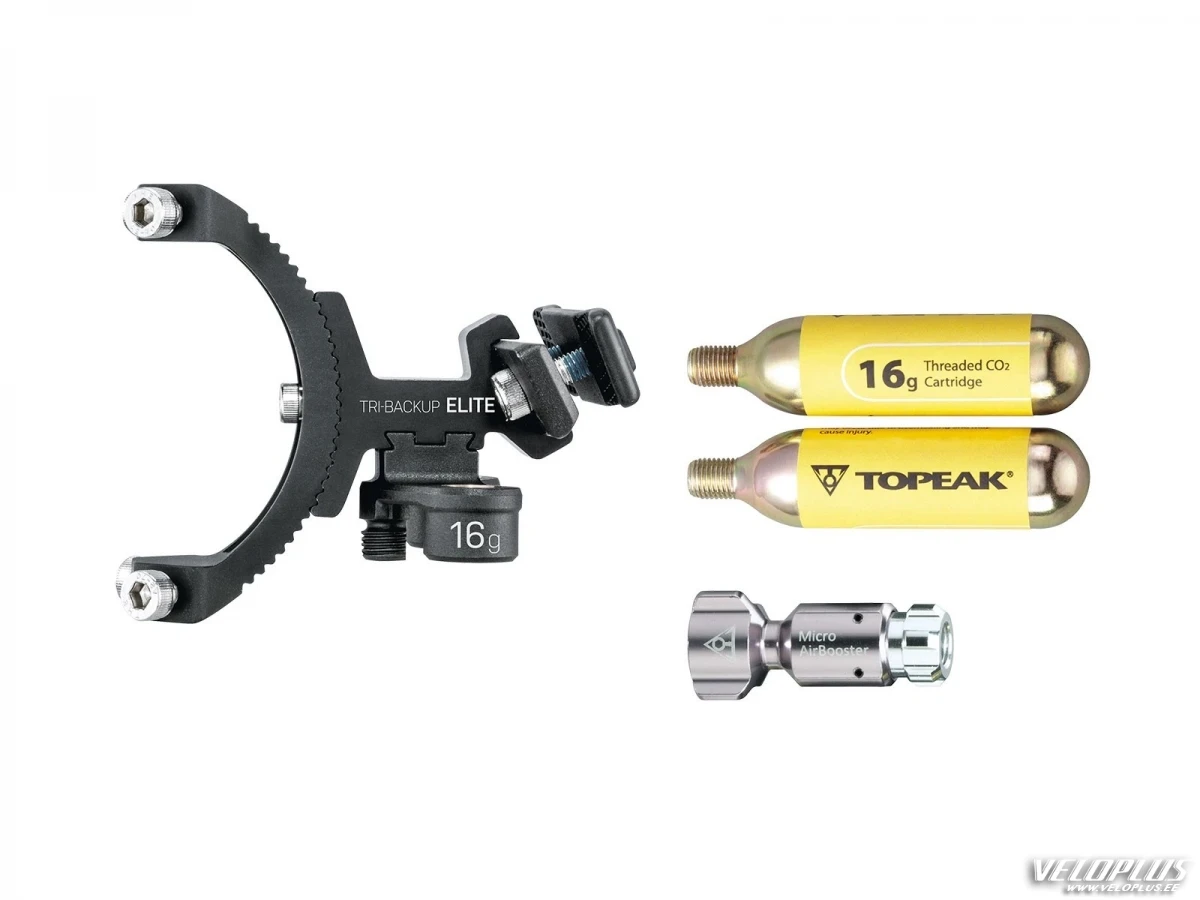 TOPEAK TRI-BACKUP ELITE w/ CO2 for road saddles