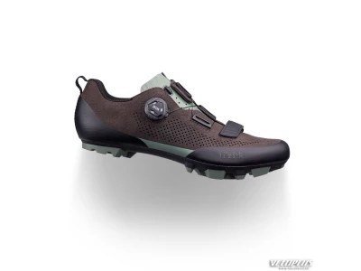 MTB Shoes Fizik TERRA X5 SUEDE 44 Dark Brown Suede / Sage Green