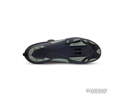 MTB Shoes Fizik TERRA X5 SUEDE 44 Dark Brown Suede / Sage Green