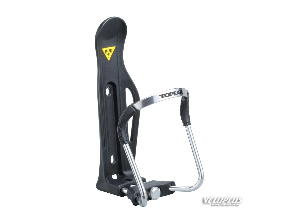 Pudelikorv TOPEAK MODULA CAGE II reguleeritav must/hõbe