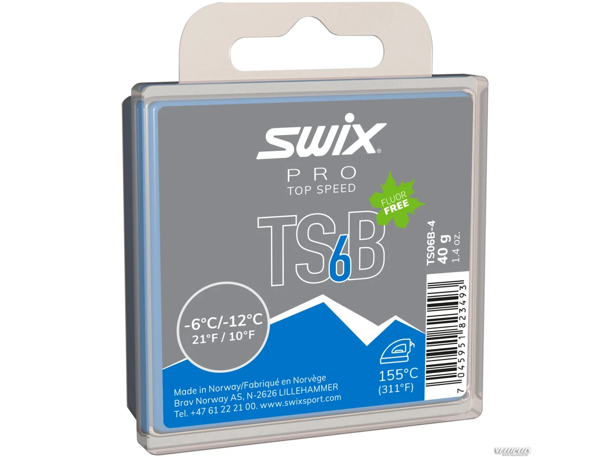 Suusamääre Swix TS6 Black, -6°C/-12°C, 40g