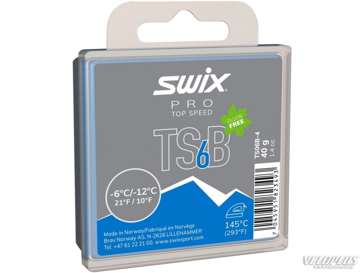 Glider Swix TS6 Black, -6°C/-12°C, 40g