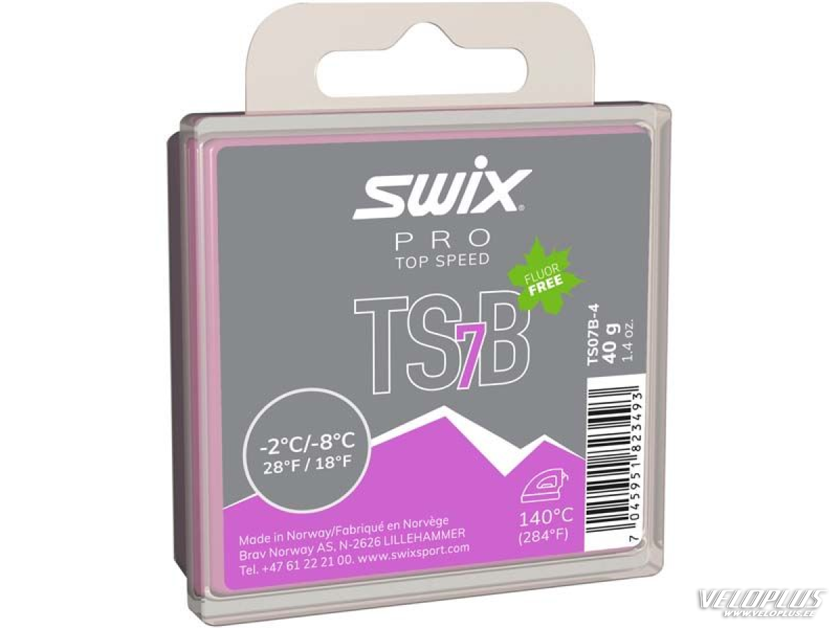 Glider Swix TS7 Black, -2°C/-8°C, 40g