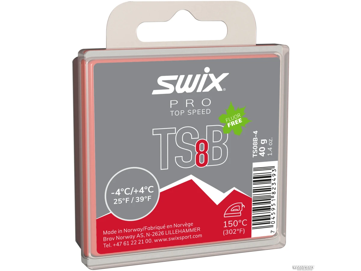 Suusamääre Swix TS8 Black, -4°C/+4°C, 40g