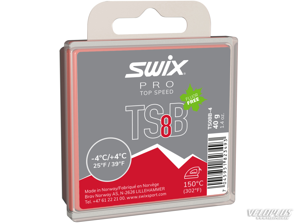 Suusamääre Swix TS8 Black, -4°C/+4°C, 40g