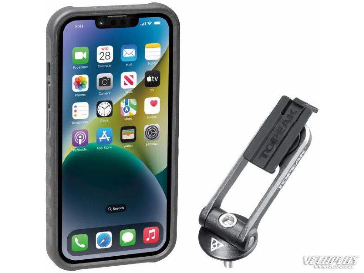 Nutitelefoni hoidja TOPEAK RIDECASE APPLE IPHONE 14 juhtrauale/stemmile