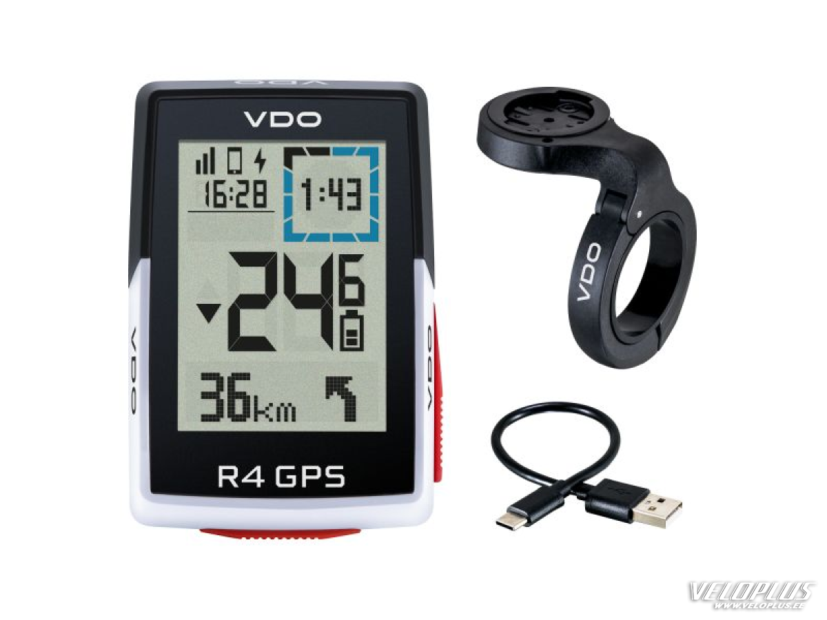 Rattakompuuter VDO R4 GPS lenksukinnitiga