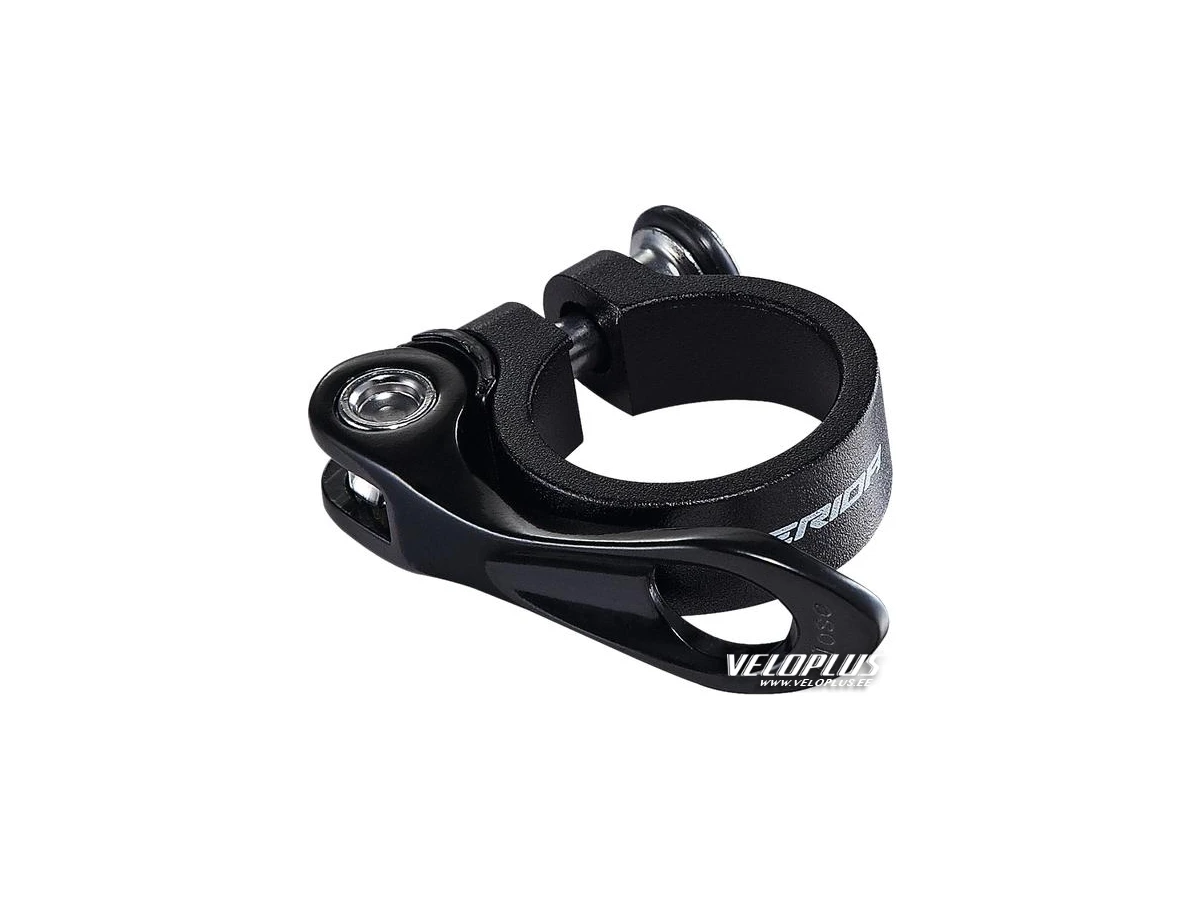 Seat clamp Merida 34,9 QR black with text