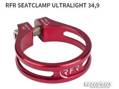RFR sadulaklamber ultralight 34,9mm punane