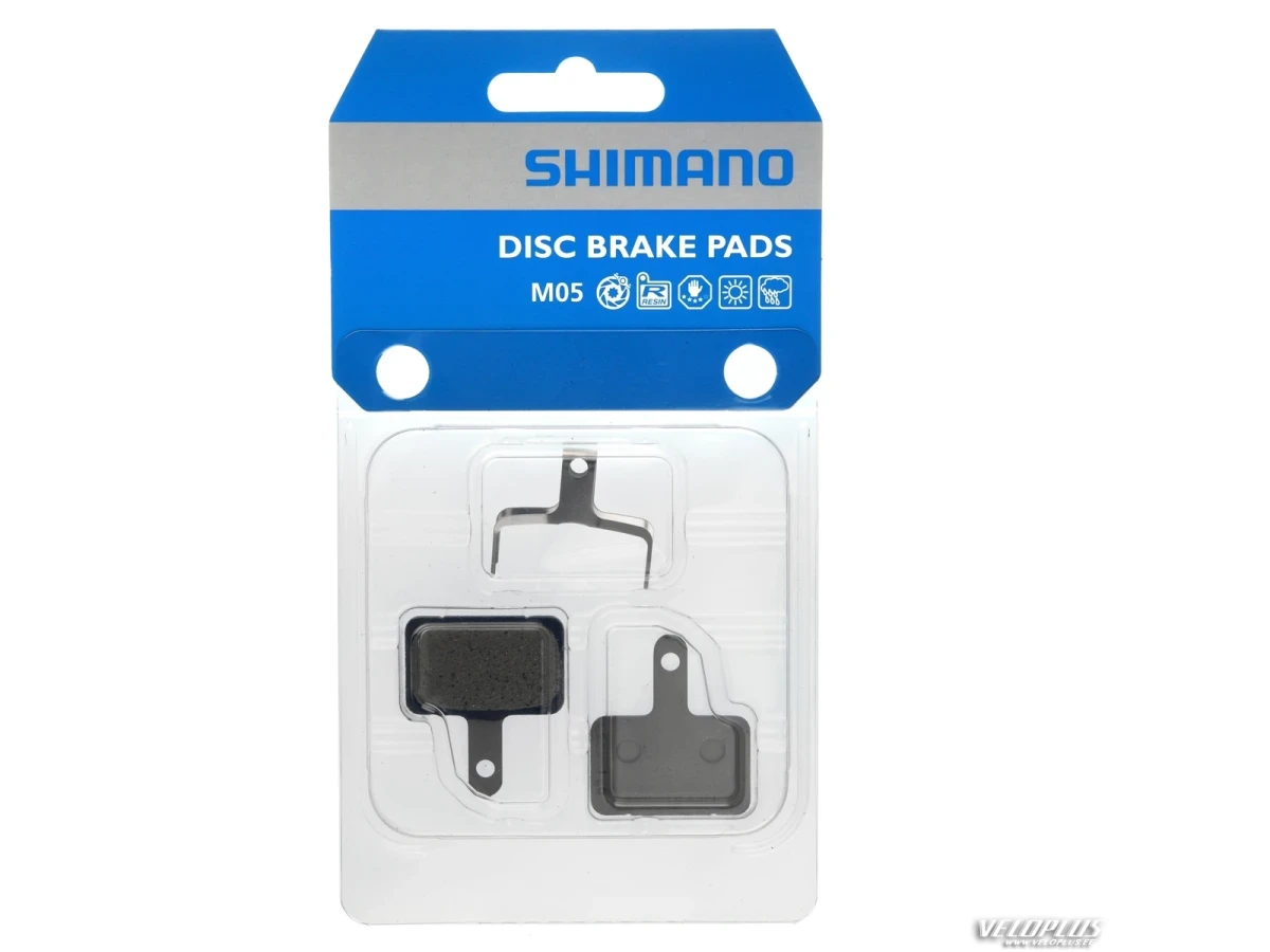 Disc Brake Pad Set Shimano M05 Incl Spring/Split Pin resin