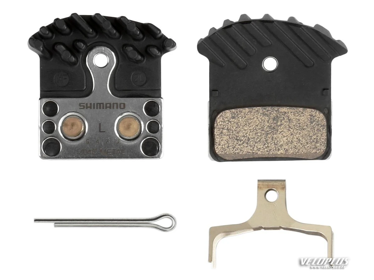 Disc Brake Pad Set Shimano J04C metal W/Fin