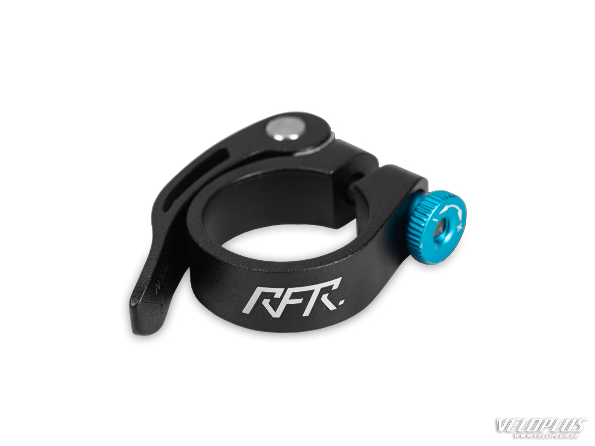 Sadulaklamber RFR QR must 31,8 mm must-sinine