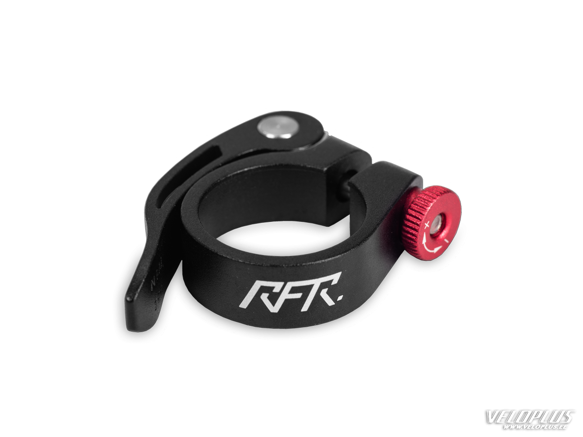 Sadulaklamber RFR QR must 31,8 mm must-punane