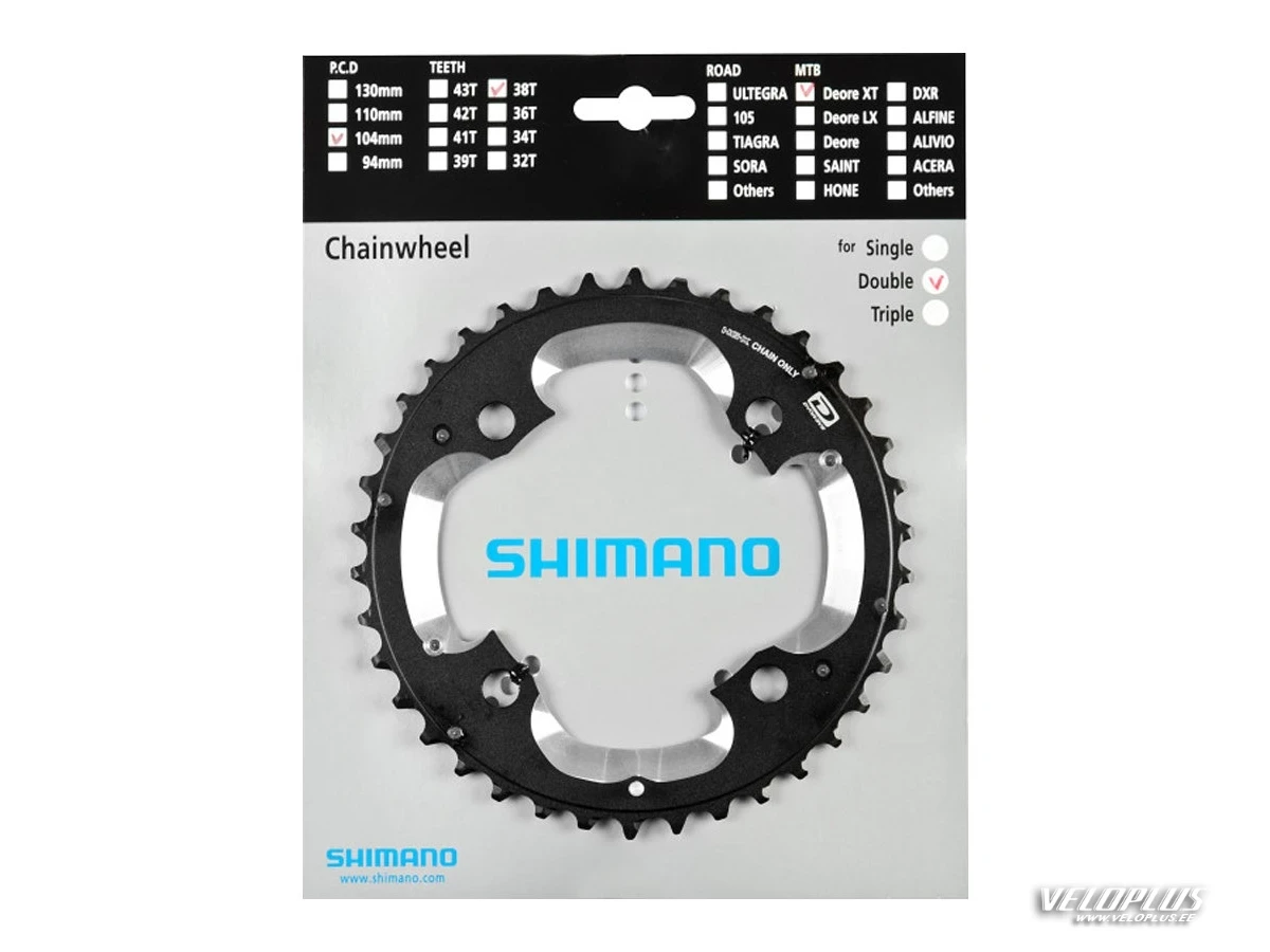 Chainring Shimano XT M785 38T-AM (38-24)