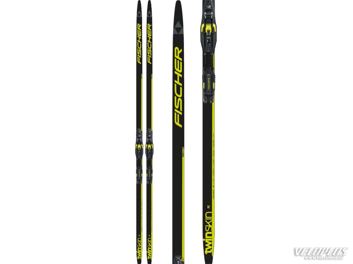 Fischer TWIN SKIN RC STIFF SET Classic Skis With Bindings