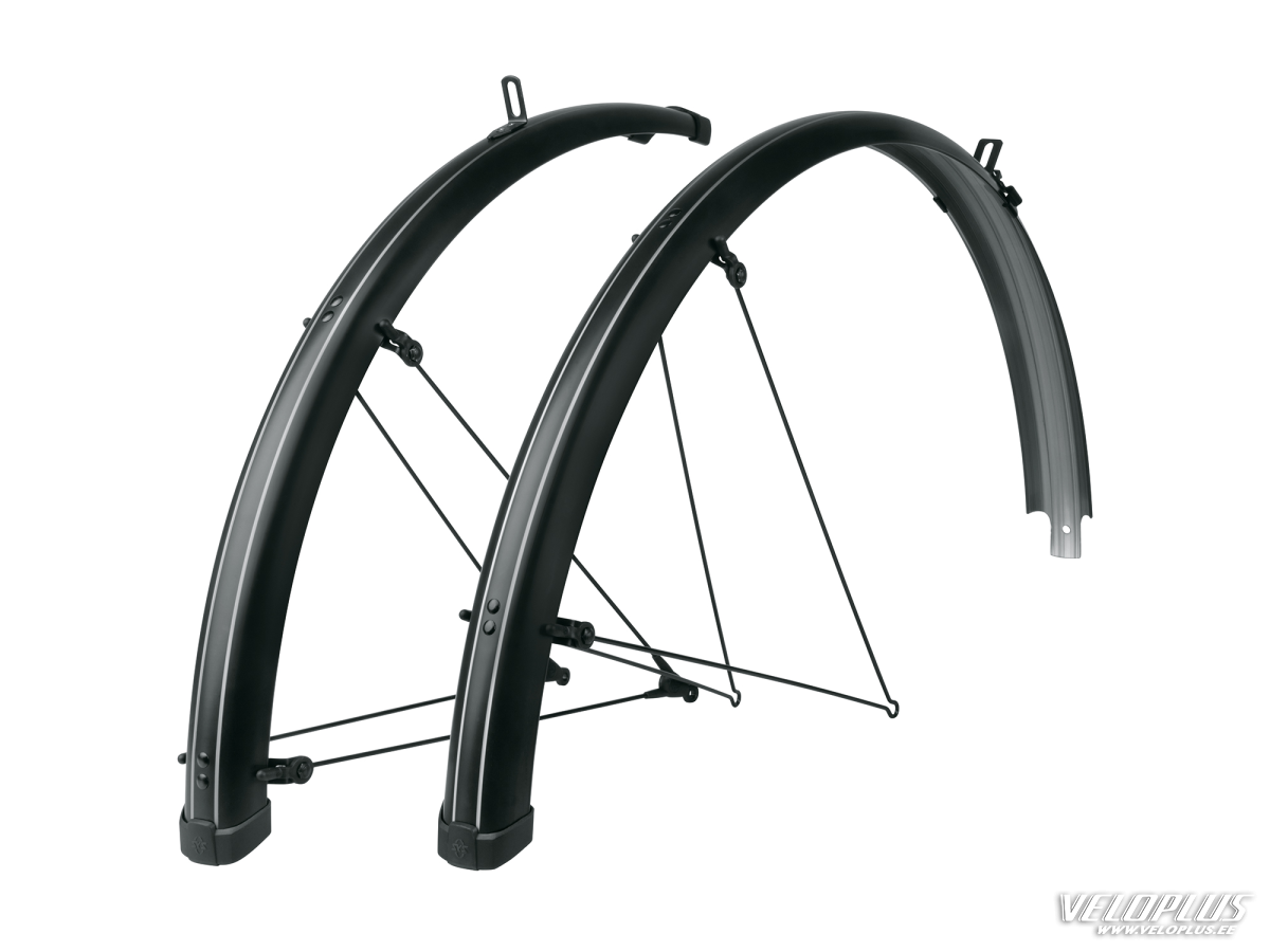 Mudguards SKS Bluemels  Stripes  28", 55mm black/grey