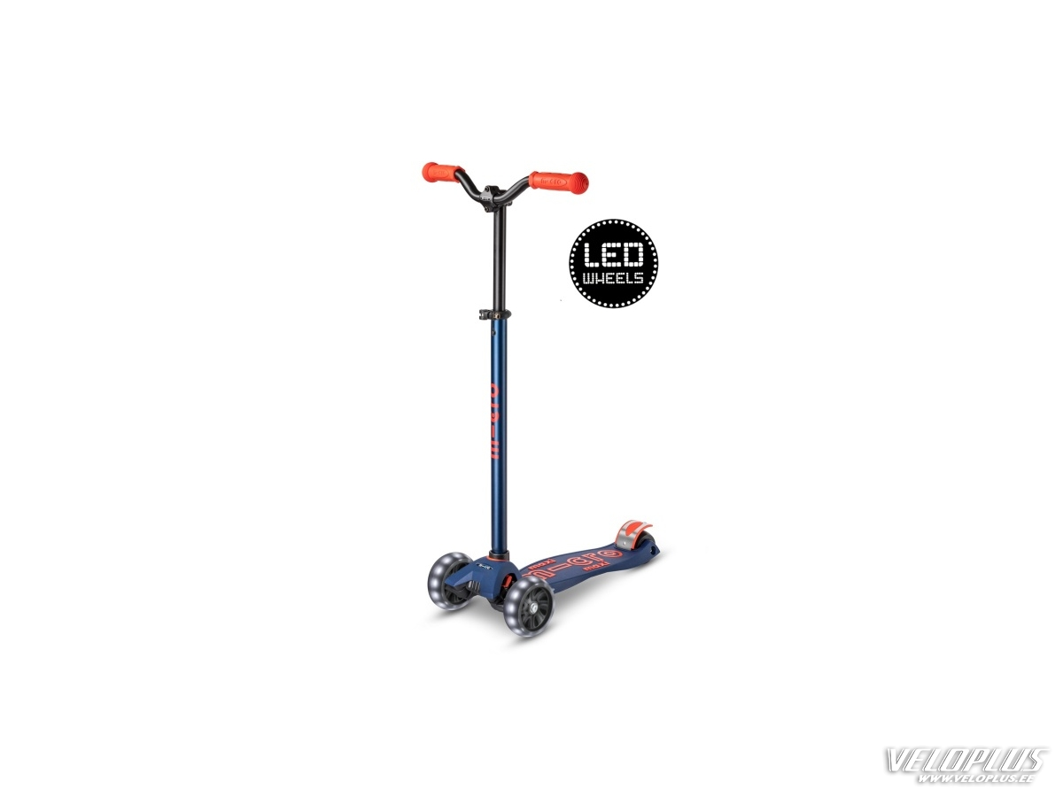 Scooter Micro Mini Deluxe Pro LED royal blue