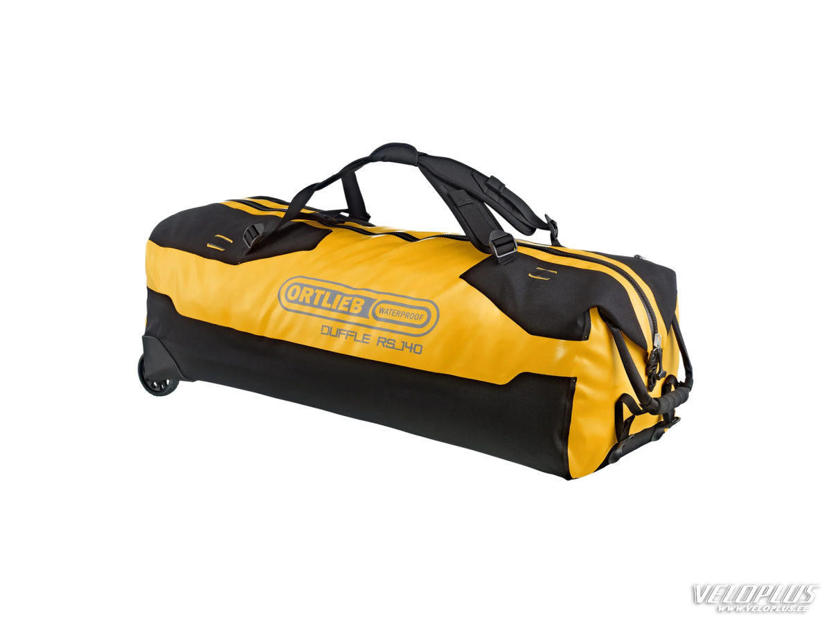 Ūdensizturīgs Ceļojuma Soma ORTLIEB DUFFLE RS 140L melni-dzeltena