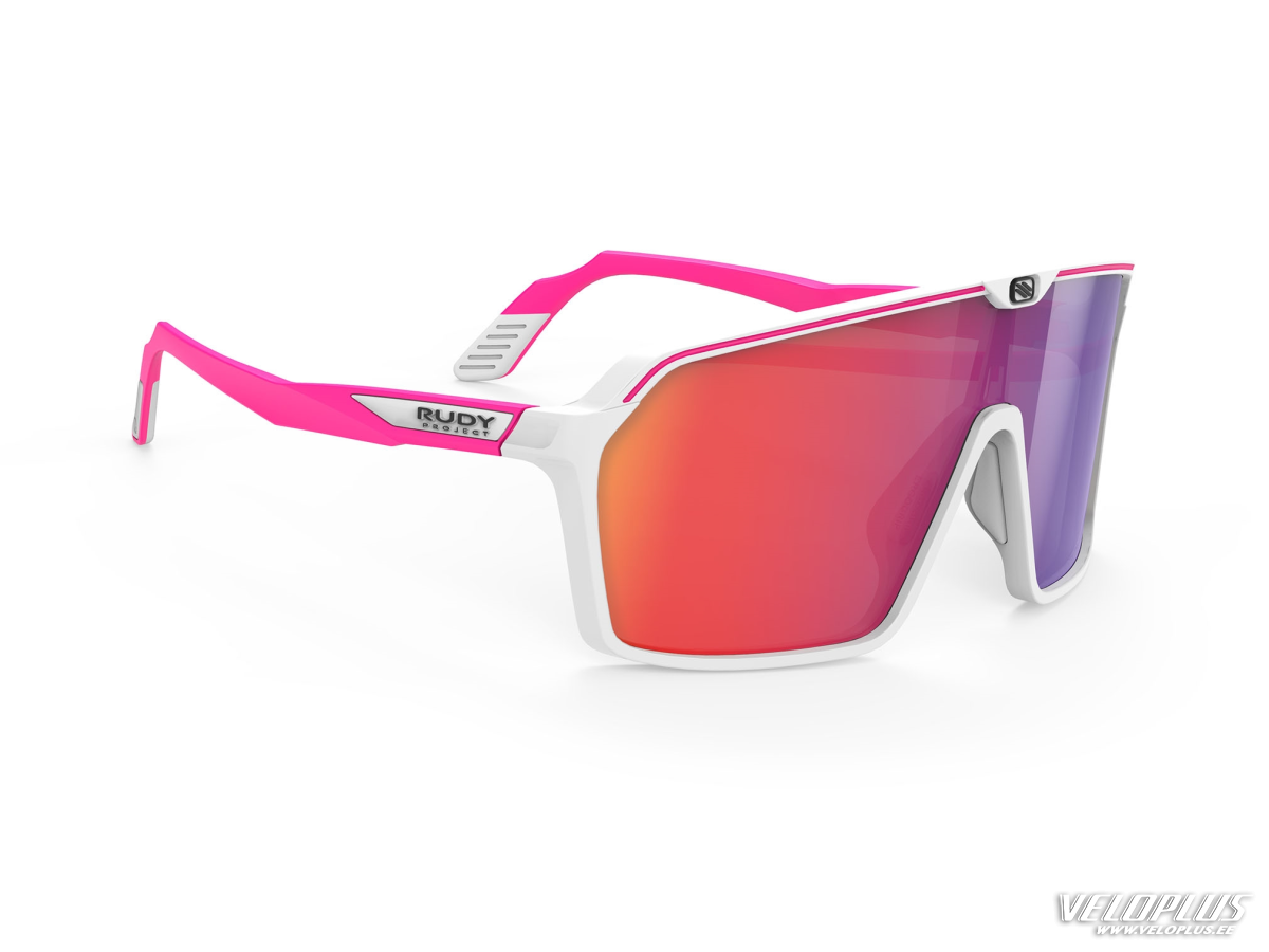 Prillid Rudy Project SPINSHIELD white/pink fluo (multilaser red)