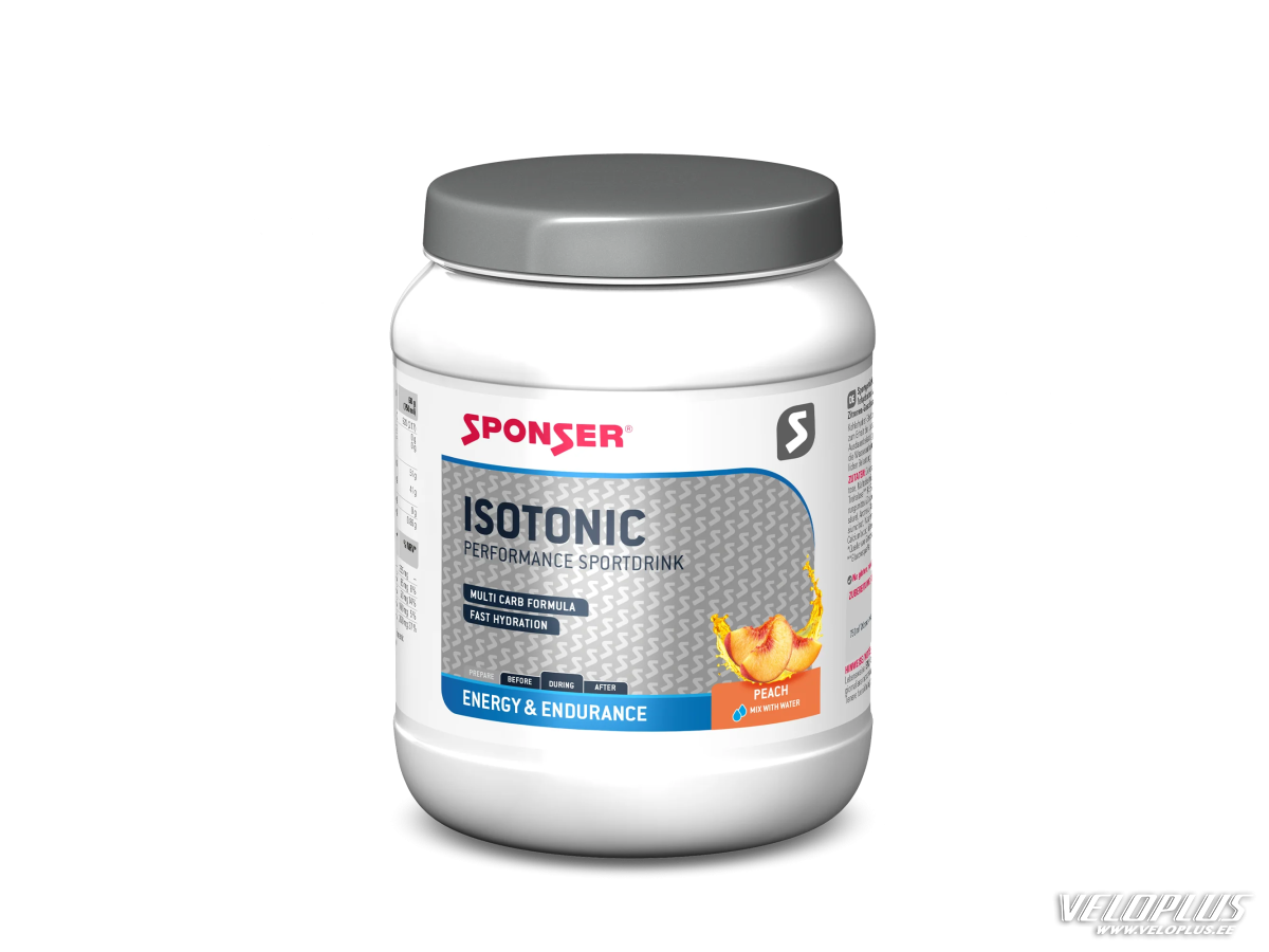 Sporta dzēriena pulveris Sponser Isotonic 1000g persiks