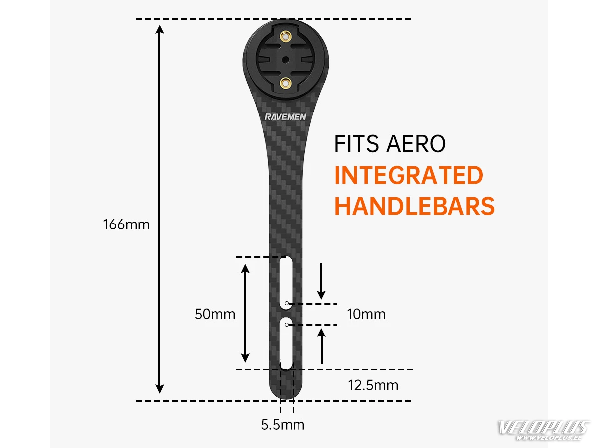Datoru stiprinājums RAVEMEN Quarter-Turn + GoPro adapteris aerodinamiskām stūrei AOM03