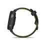 Garmin Forerunner 265S, Musta kehys ja kellonrunko sekä musta/kirkkaankeltainen silikonihihna thumbnail 8