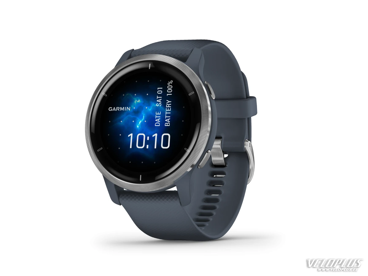 Garmin Venu 2, hõbe - graniitsinine