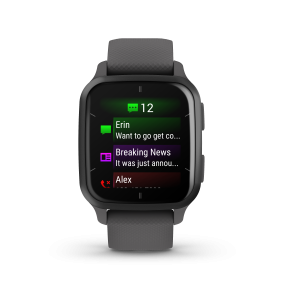 Garmin Venu Sq 2, Slate Aluminium Bezel with Shadow Grey Case