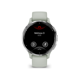 Garmin Venu 3S, Hopeanvärinen ruostumaton teräskehys