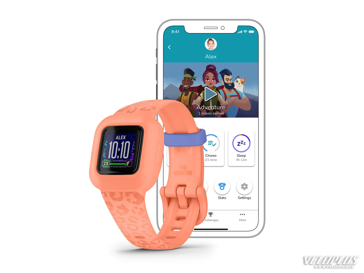 Garmin vivofit jr. 3, Peach Leopard