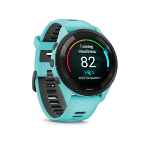 Garmin Forerunner 265, чёрная рамка с морско-зелёным корпусом