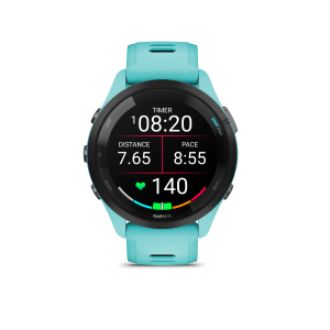 Garmin Forerunner 265, чёрная рамка с морско-зелёным корпусом