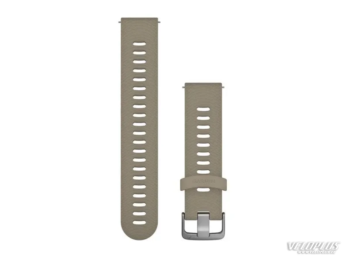 Vaihtoranneke Garmin Quick Release 20mm Sandstone silikoni