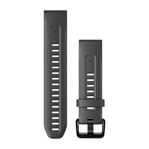 Replacement band Garmin QuickFit Silicone 20mm, Graphite