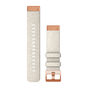 Replacement band Garmin QuickFit Nylon 20mm, Cream - Rose Gold
