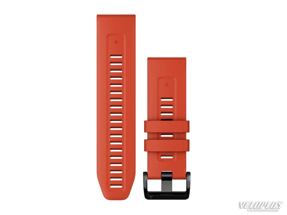 Aizvietojamā siksna Garmin QuickFit 26mm Flame Red Silikons