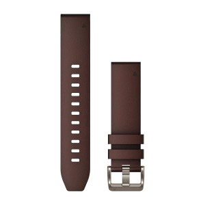 Replacement band Garmin QuickFit Leather 22mm, Oxford Brown