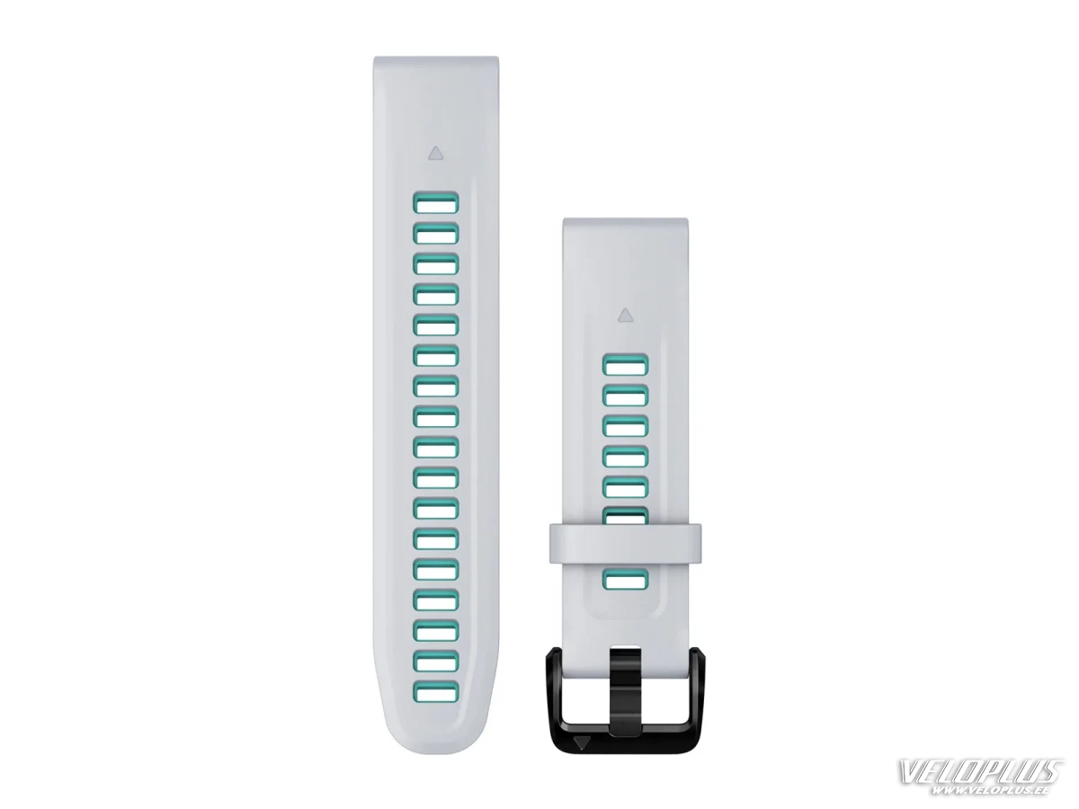 Replacement band Garmin QuickFit Silicone 20mm, Whitestone - Aqua