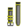 Nomaiņas siksna Garmin QuickFit 26mm Lime / Graphite Silikons thumbnail 2