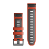 Nomaiņas siksna Garmin QuickFit 26mm Flame Red / Graphite Silicone thumbnail 2