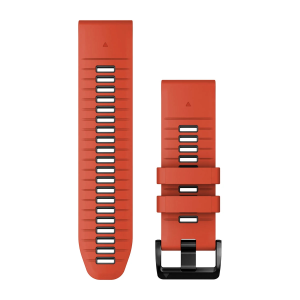 Nomaiņas siksna Garmin QuickFit 26mm Flame Red / Graphite Silicone