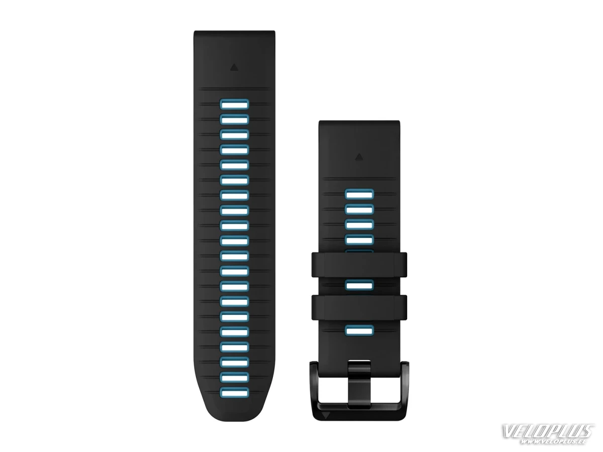 Nomaiņa Garmin QuickFit 26mm Melns / Cirrus Zils Silikons
