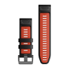 Aizvietojamā siksniņa Garmin QuickFit 26mm Melna/Flame Red Silikona thumbnail 2